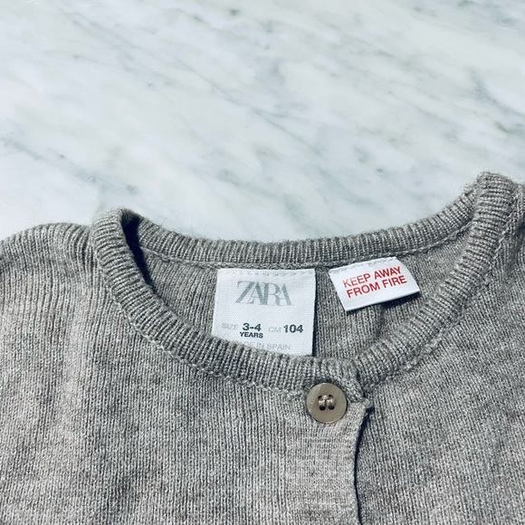 Zara long sleeve sweater dress size 3-4 - Picture 2 of 2